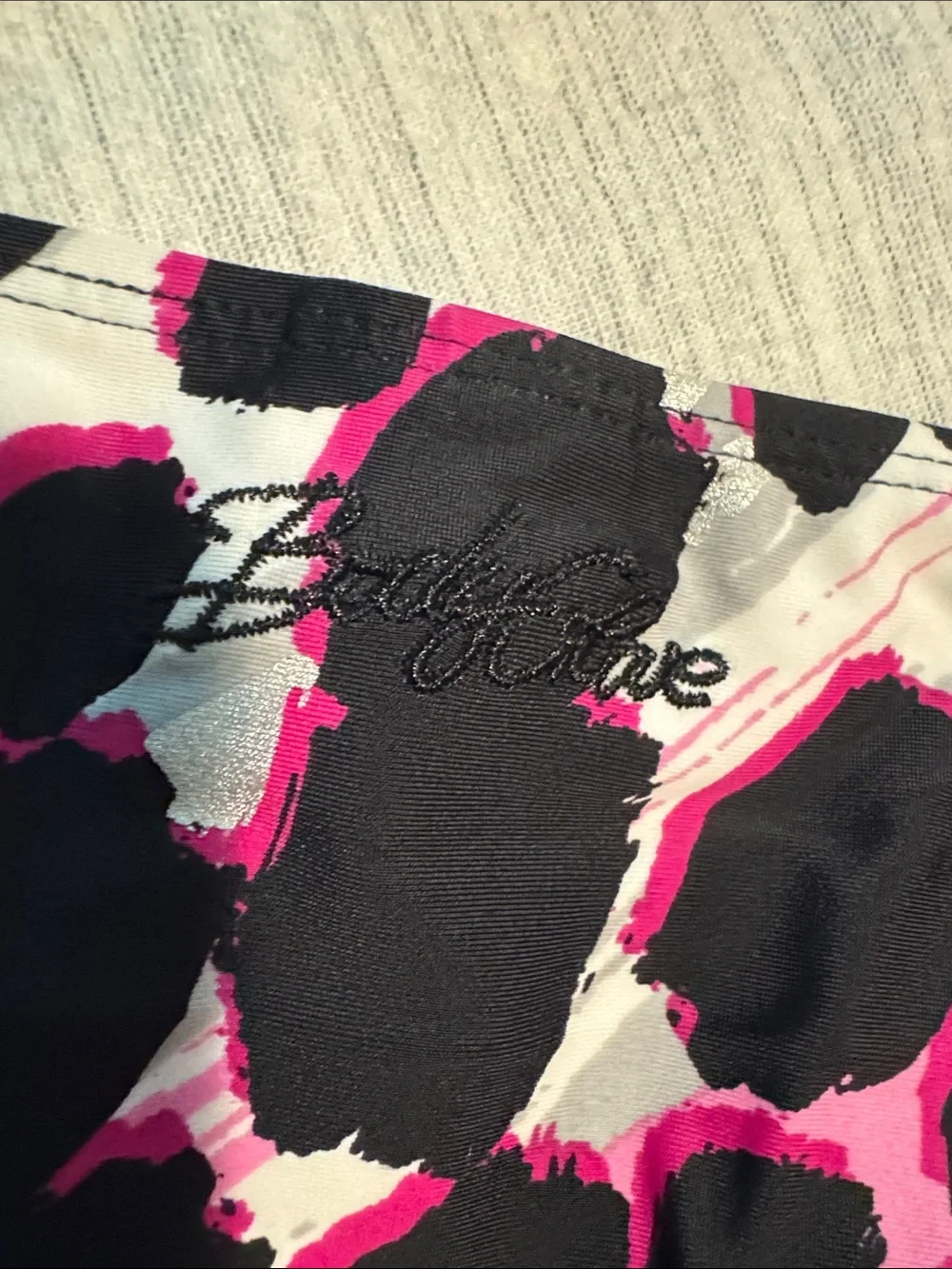 Body Glove Black & Pink Printed Bandeau Bikini Set - Women Swim